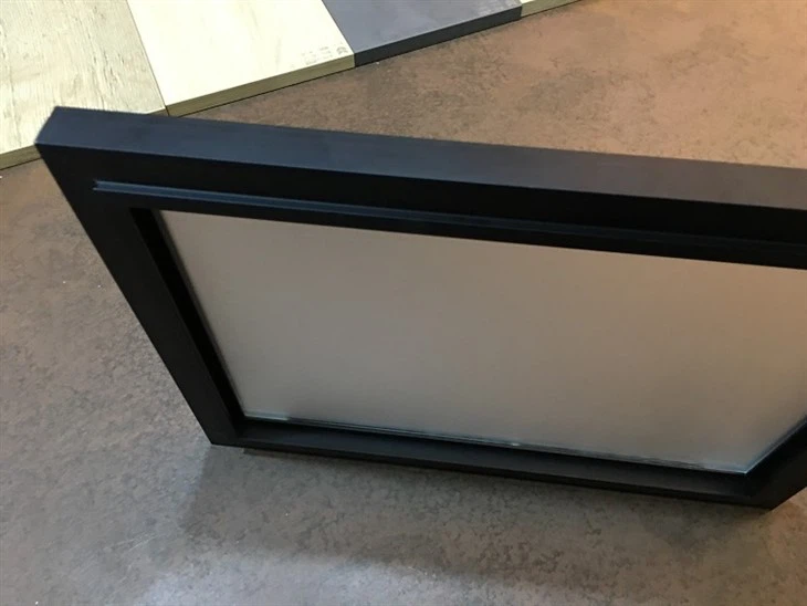 Integrated Aluminium Frame 5mm Glass Cabinet Door (3)